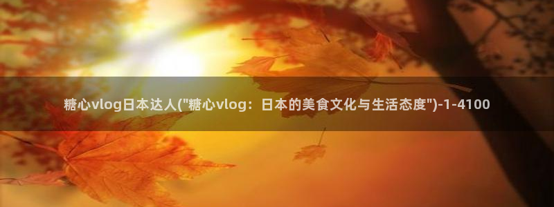 糖心旧版vlog