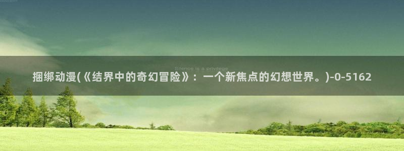 动漫国：捆绑动漫(《结界中的奇幻冒险》：一个新焦点的幻想世界。)